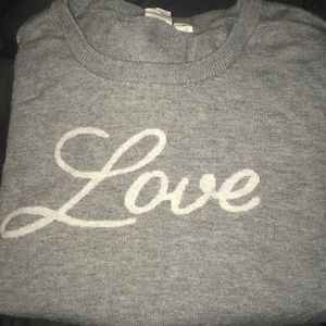 Gap love gray sweater. Size m